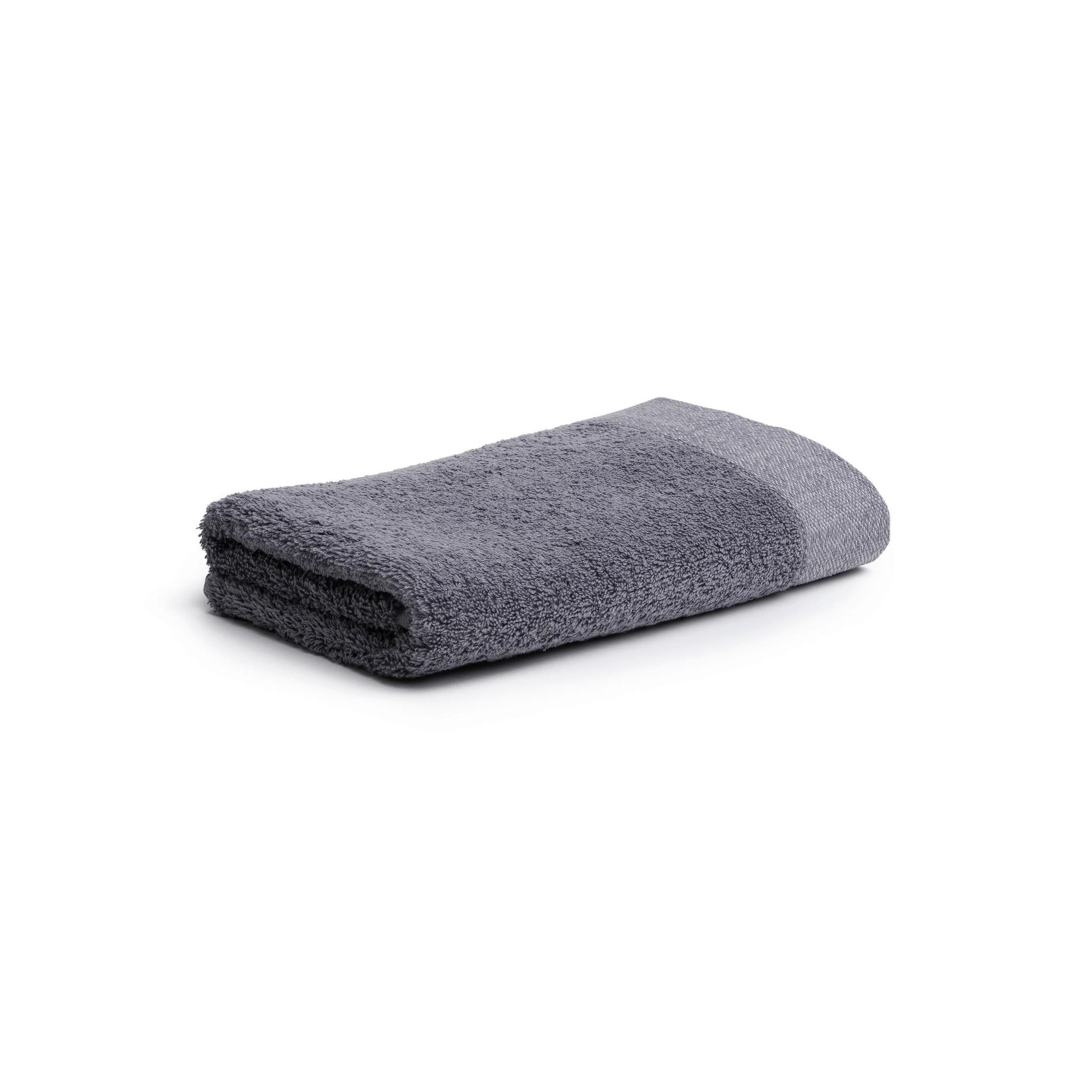 Gästehandtuch Iconic Baumwolle 520 G/M2 30x50 cm - Grau, Basics, Textil (30/50cm) - Moeve