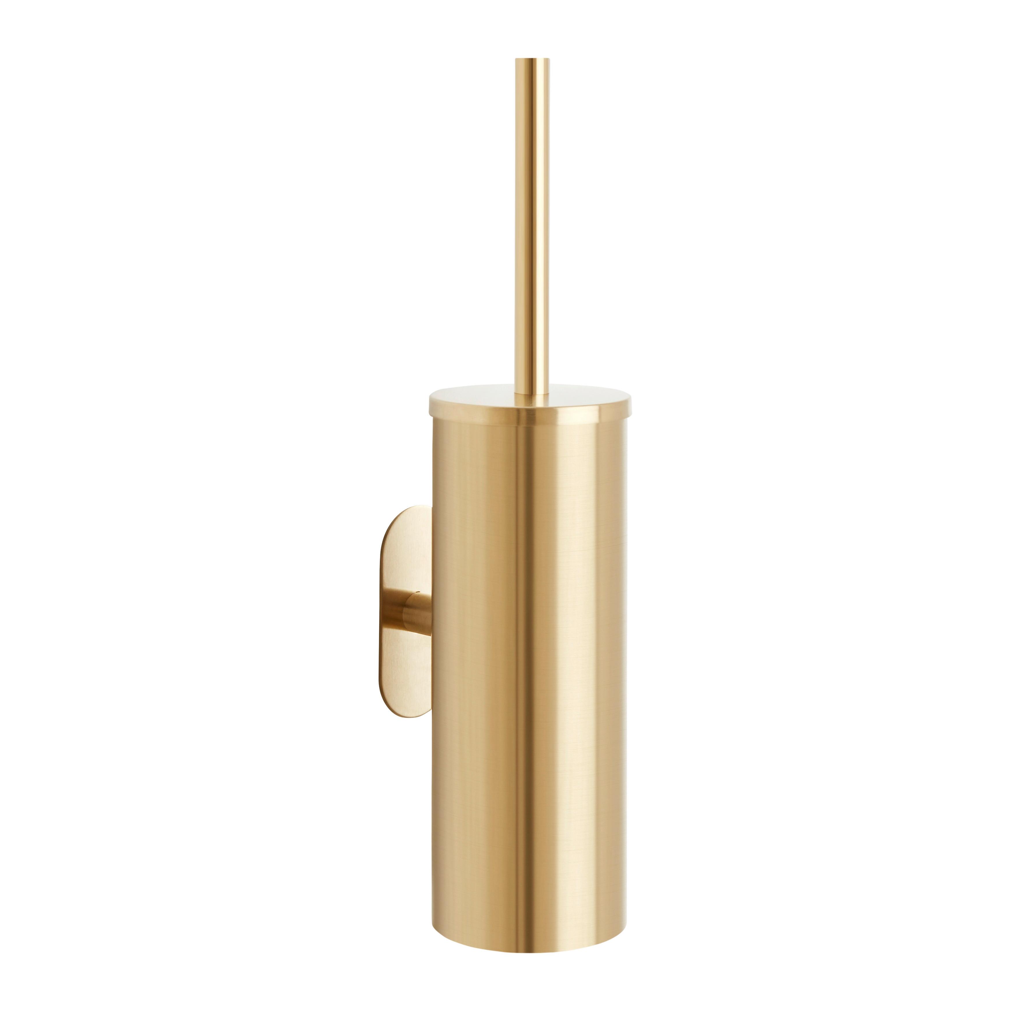 WC kefa so stojanom OREA GOLD -SB- - zlatá, Lifestyle, kov/plast (9/39,5/12,5cm) - Mömax
