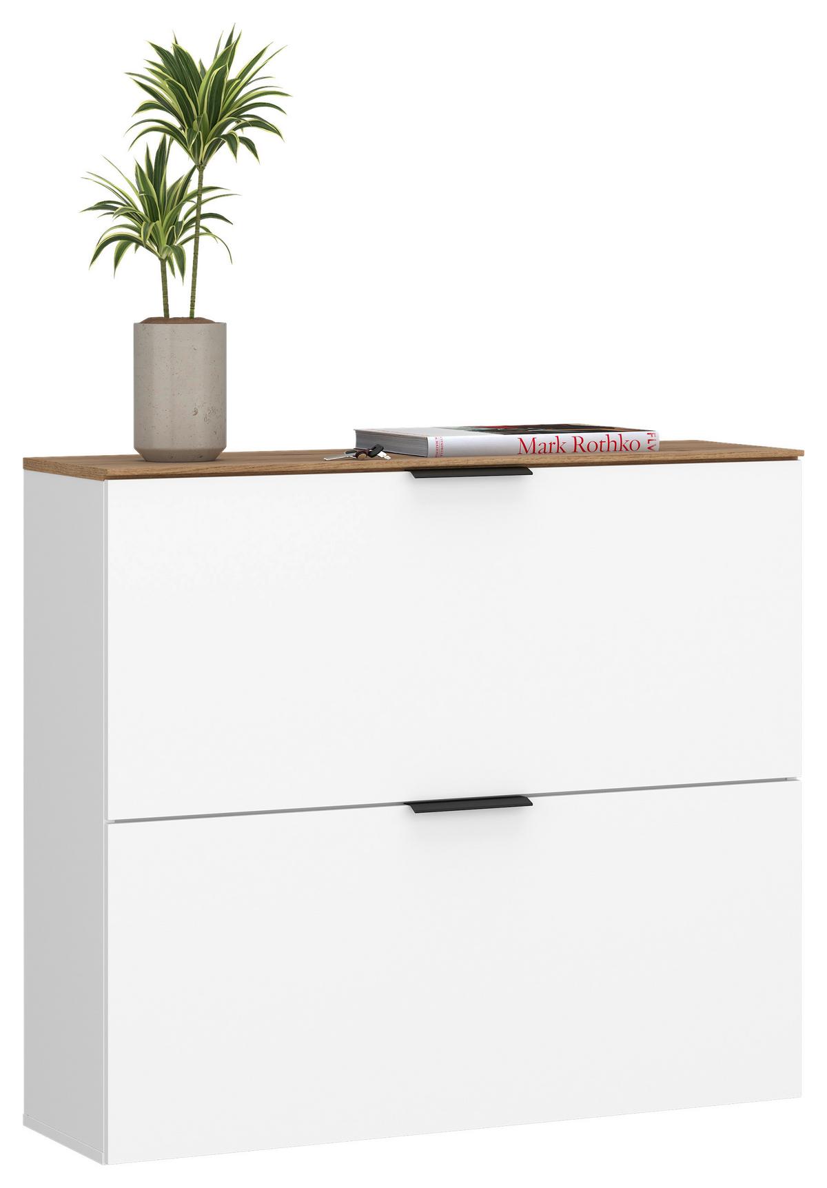 Garderobe Aladin Stehend & Hängend Montierbar - Eichefarben/Weiß, MODERN, Holzwerkstoff (184/199,9/35cm)