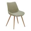 ŽIDLE LOU - barvy dubu/světle zelená, Moderní, kov/dřevo (52/84/60cm) - Mömax