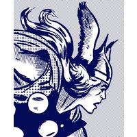 Vliestapete Legend Of Thor - Blau/Weiß, Basics (200/250cm) - Komar