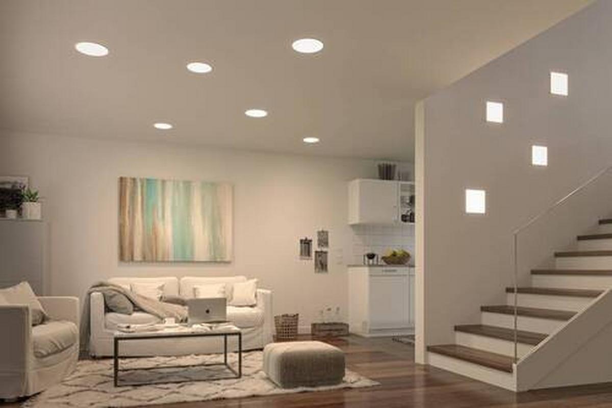 LED-Paneel L: 18,5 cm dimmbar - Basics, Kunststoff (18,5/18,5/1cm) - Paulmann