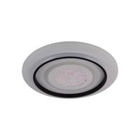 LED-Deckenleuchte Memory-Funktion - Schwarz/Weiß, Design, Kunststoff/Metall (45/45/6cm) - Näve