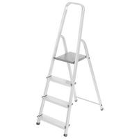 Létra Drald-4 - ezüstszínű, fém (145/43/75cm)