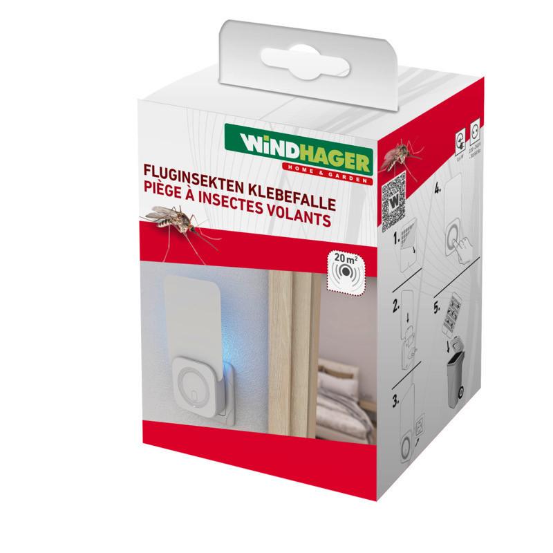 Fliegenfänger Fluginsekten Klebefalle Mit - Weiß, Basics (120/130/75cm) - Windhager