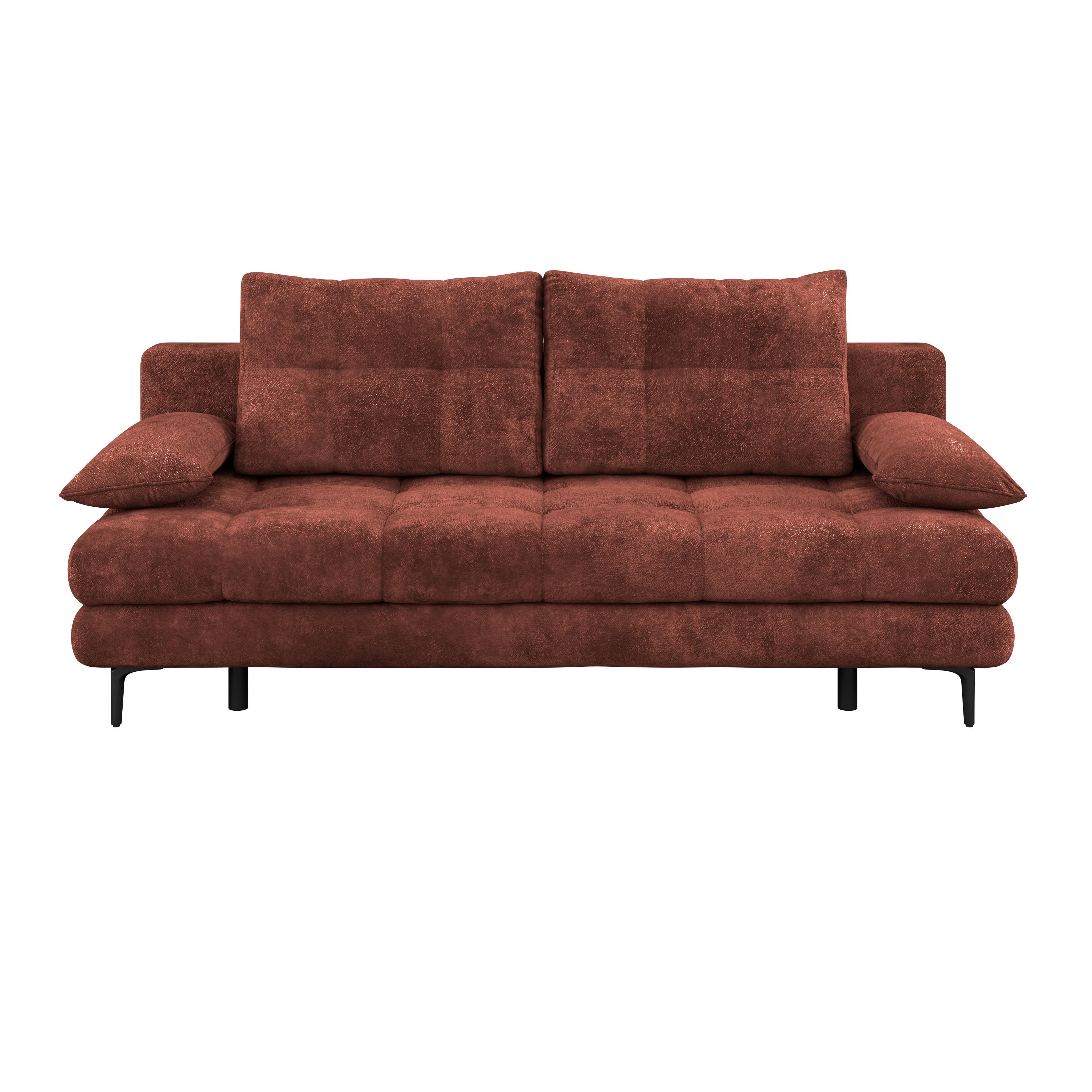 2-Sitzer-Sofa Mit Schlaffunktion Perla Rot