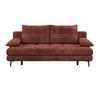 Schlafsofa Perla Rot B: 203 cm - Bordeaux/Schwarz, KONVENTIONELL, Textil (203/94/96cm)