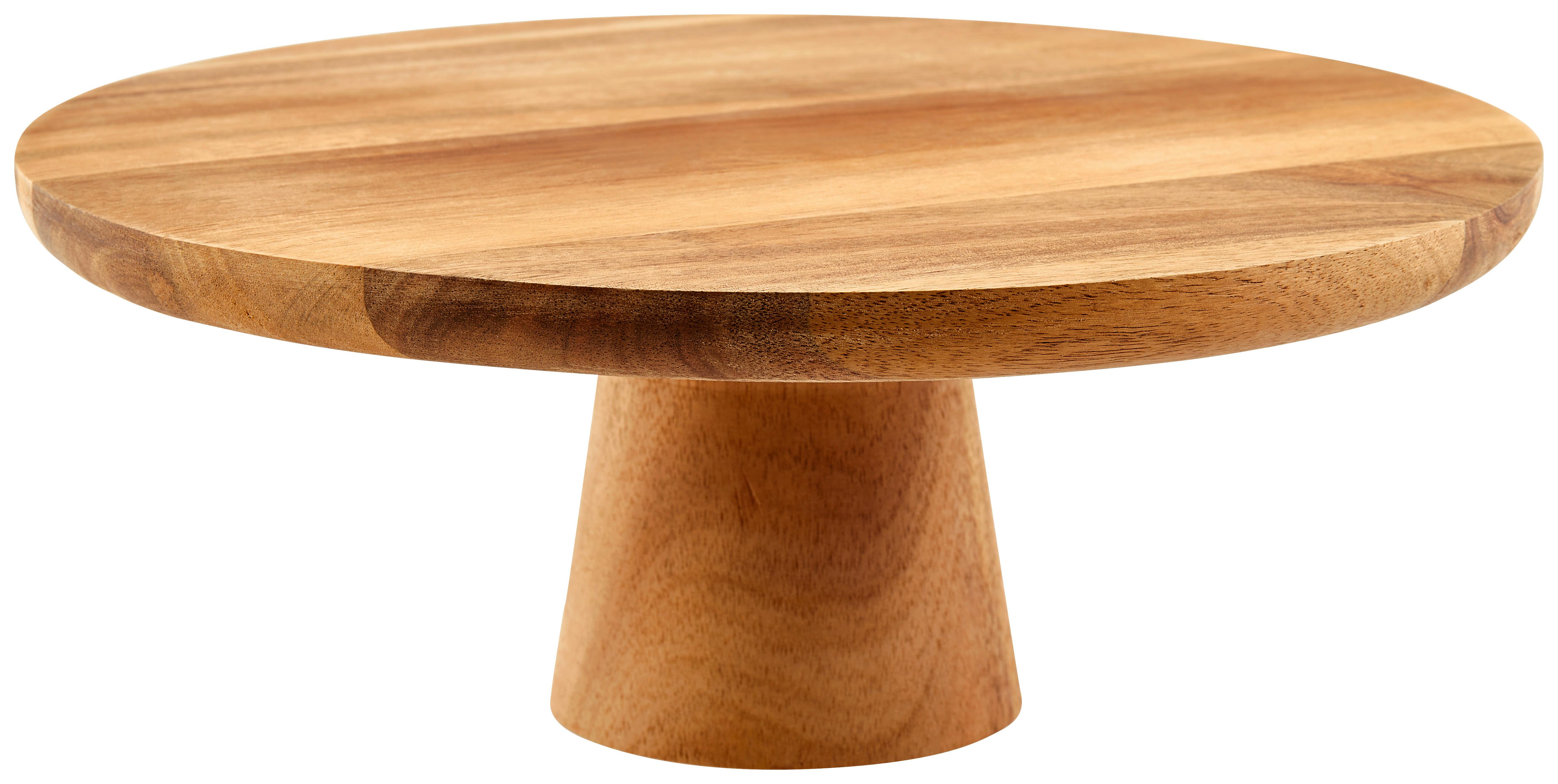 Tortenplatte Rund Echtholz David 28x11 cm Naturfarben - Naturfarben, Basics, Holz (28/11cm) - James Wood