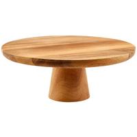 Tortenplatte Rund Echtholz David 28x11 cm Naturfarben - Naturfarben, Basics, Holz (28/11cm) - James Wood