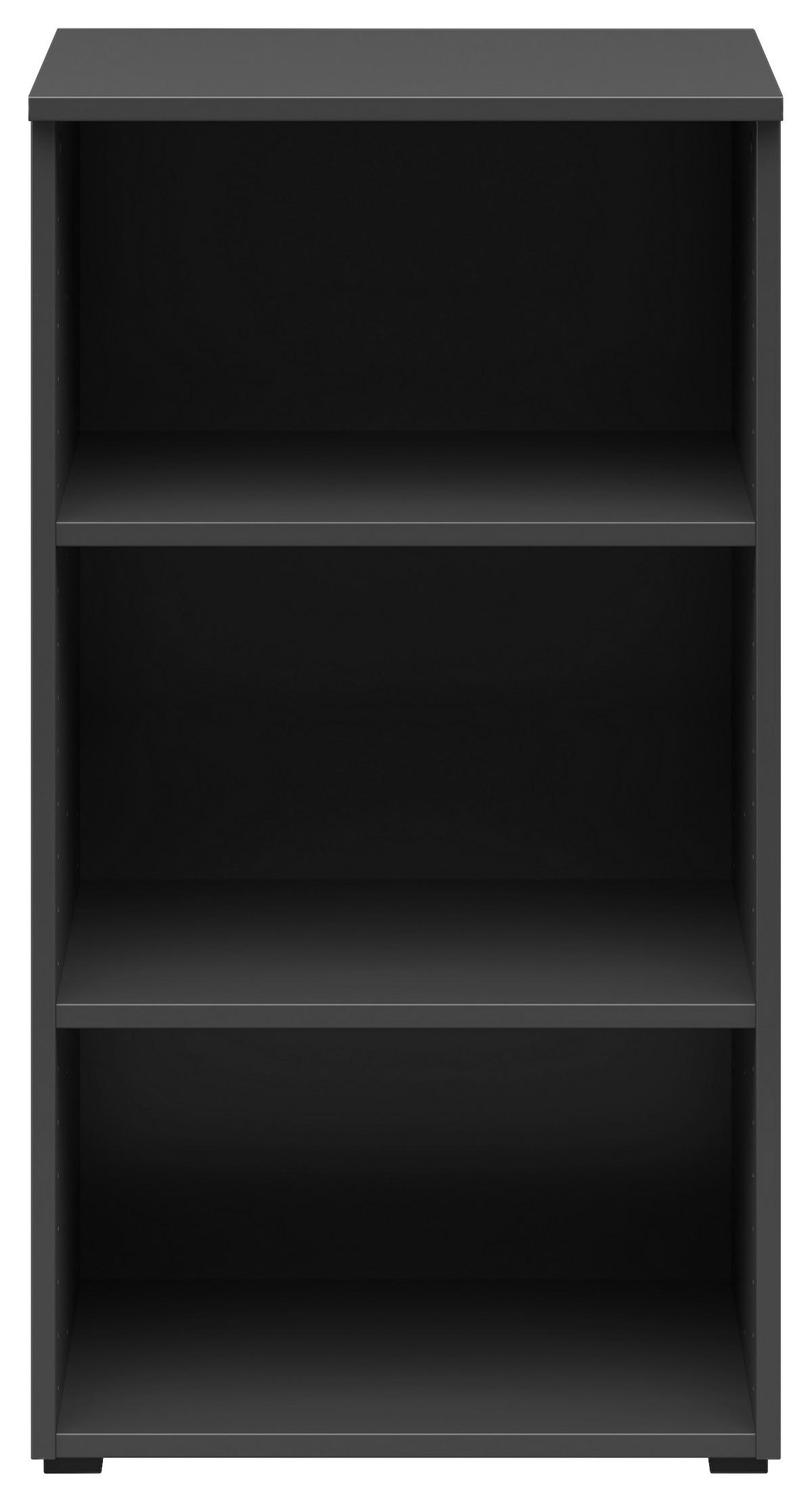 Regál MULTISTAURAUM š: 45 cm - barvy grafitu/antracitová, Moderní, kompozitní dřevo/plast (45/83/40cm)