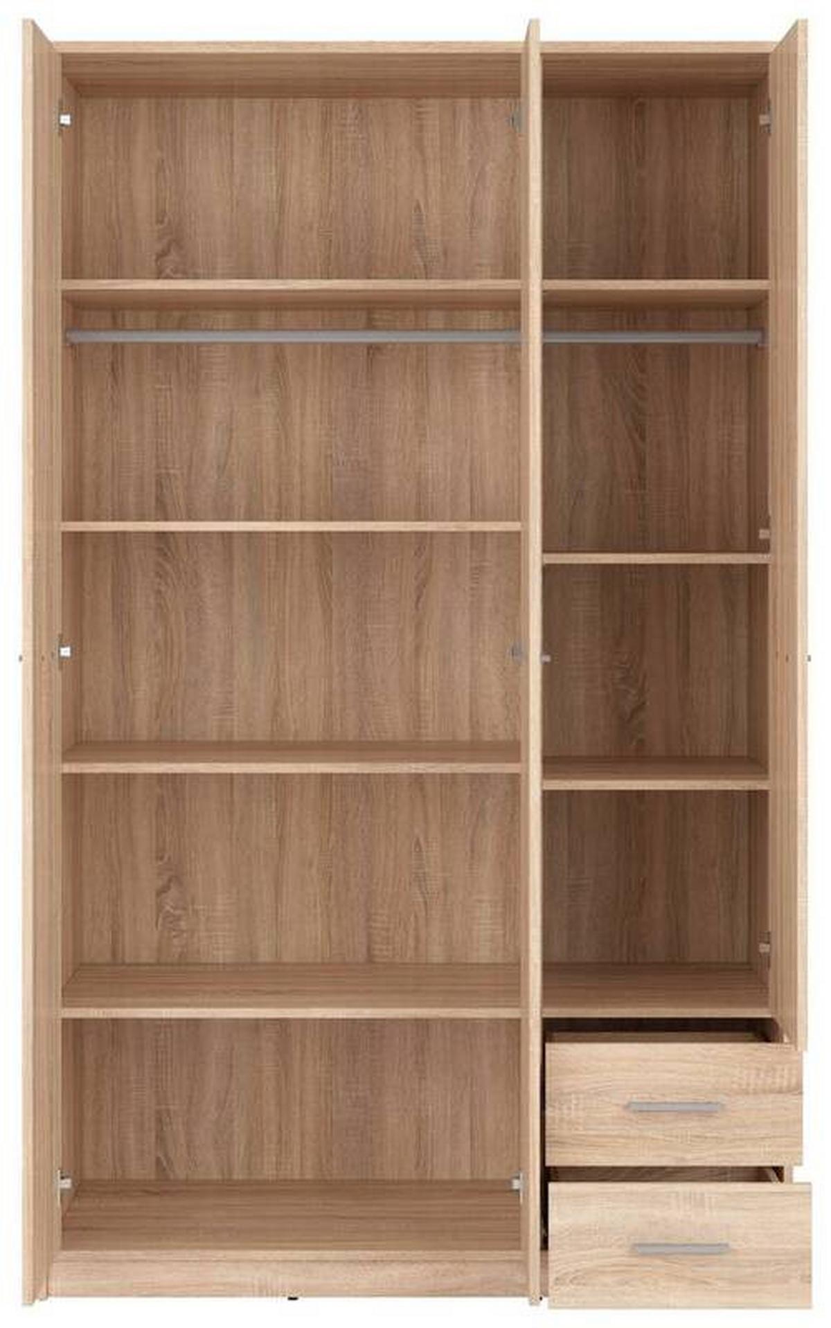 Drehtürenschrank Nepo Plus - Sonoma Eiche, MODERN, Holzwerkstoff (118,5/197/54,5cm) - MID.YOU