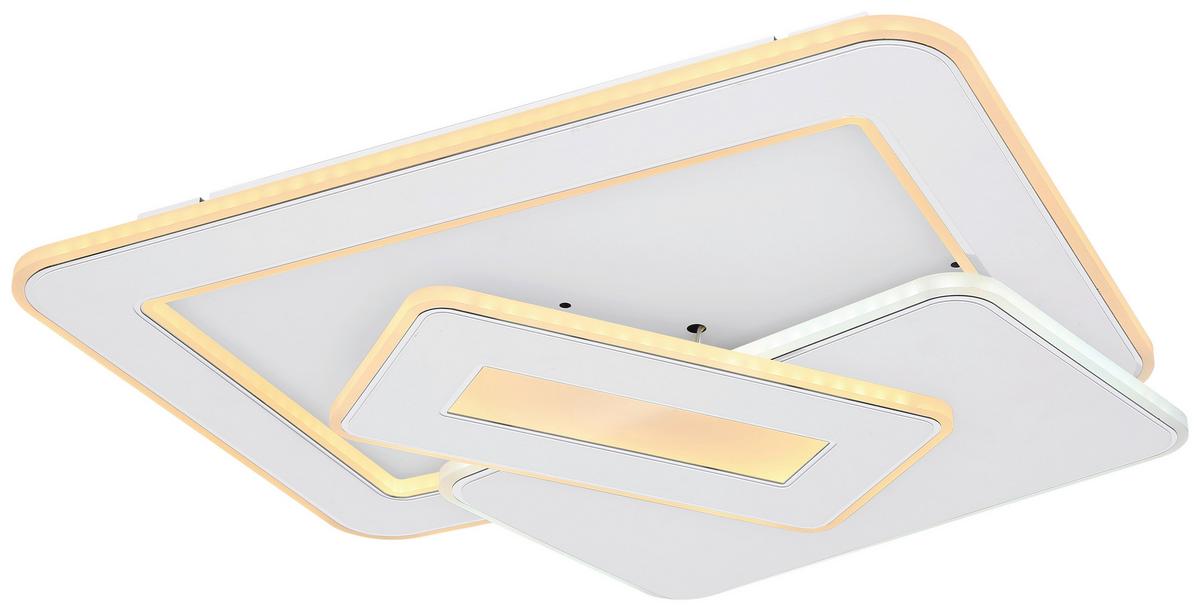 Led-deckenleuchte 48548sh - Weiß, Design, Kunststoff/Metall (49/48,5/6,8cm) - Globo