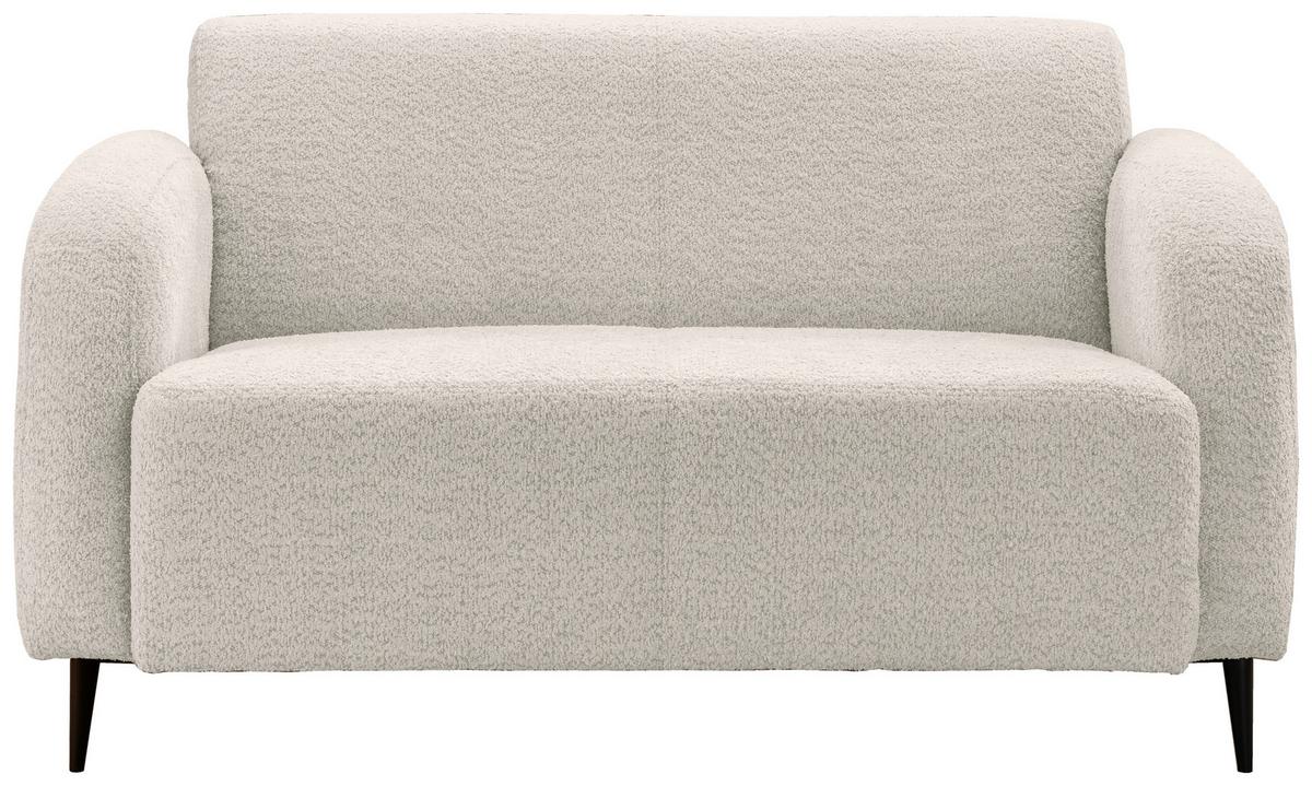 2-Sitzer-Sofa Marone Weiß B: 140cm - Schwarz/Weiß, MODERN, Textil (140/76/90cm) - Livetastic