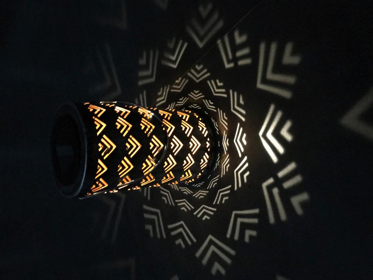 Solarleuchte 33478-6s - Silberfarben, Design, Metall (11/19cm) - Globo