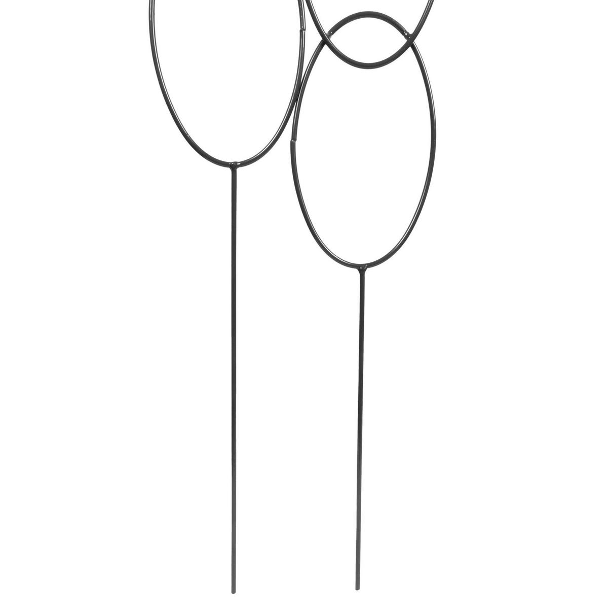 Rankgitter Circle Anthrazit - Anthrazit, Basics, Metall (35/115cm)