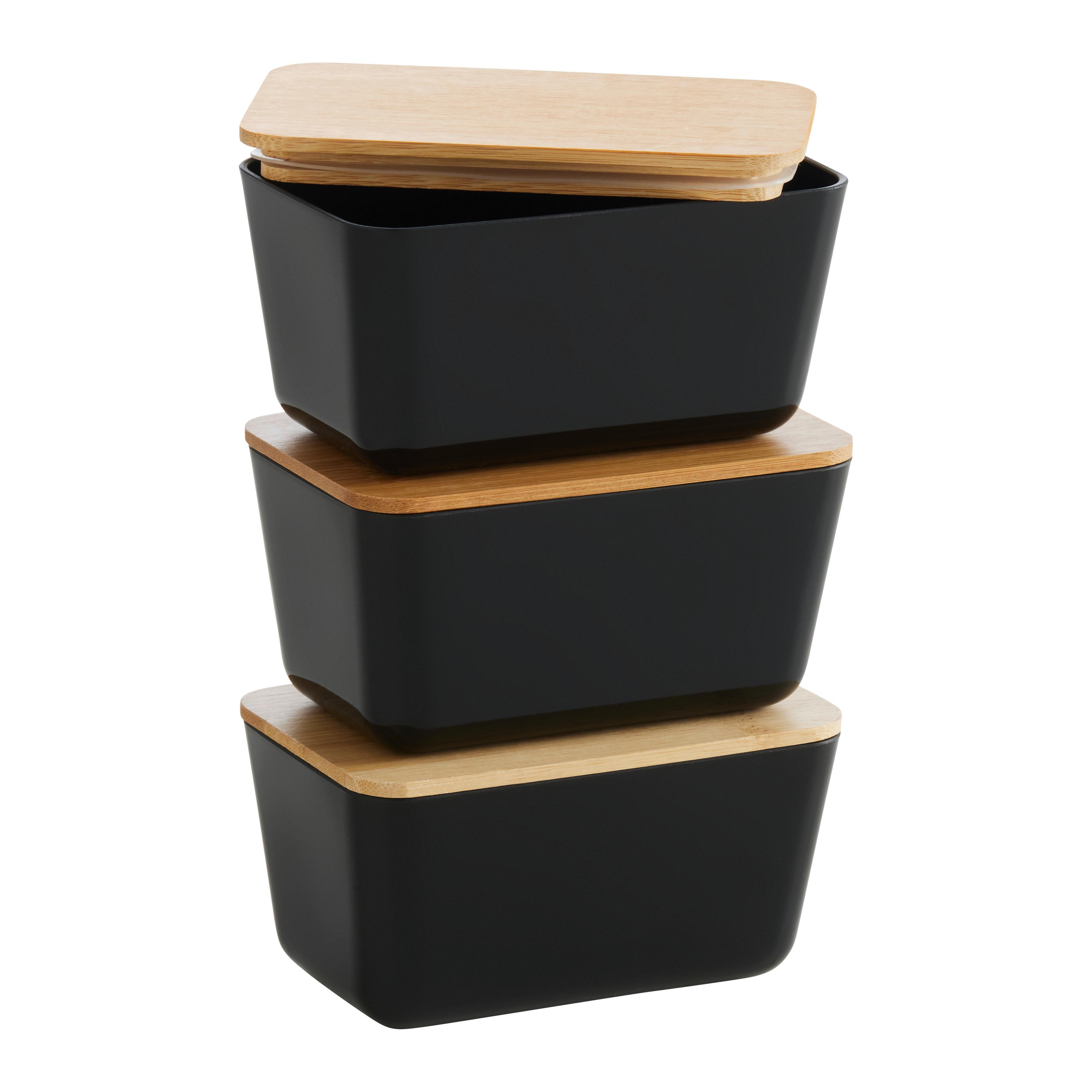 Dóza na potraviny MAGNUS - svetlohnedá/čierna, Modern, plast/prírodné materiály (13/8/6,6cm) - Mömax