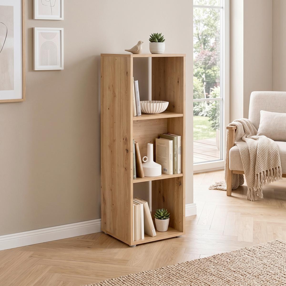 Regal Pisa 13 Artisan B: 38,4 cm - Eiche Artisan, Trend, Holzwerkstoff (38,4/113/35cm)