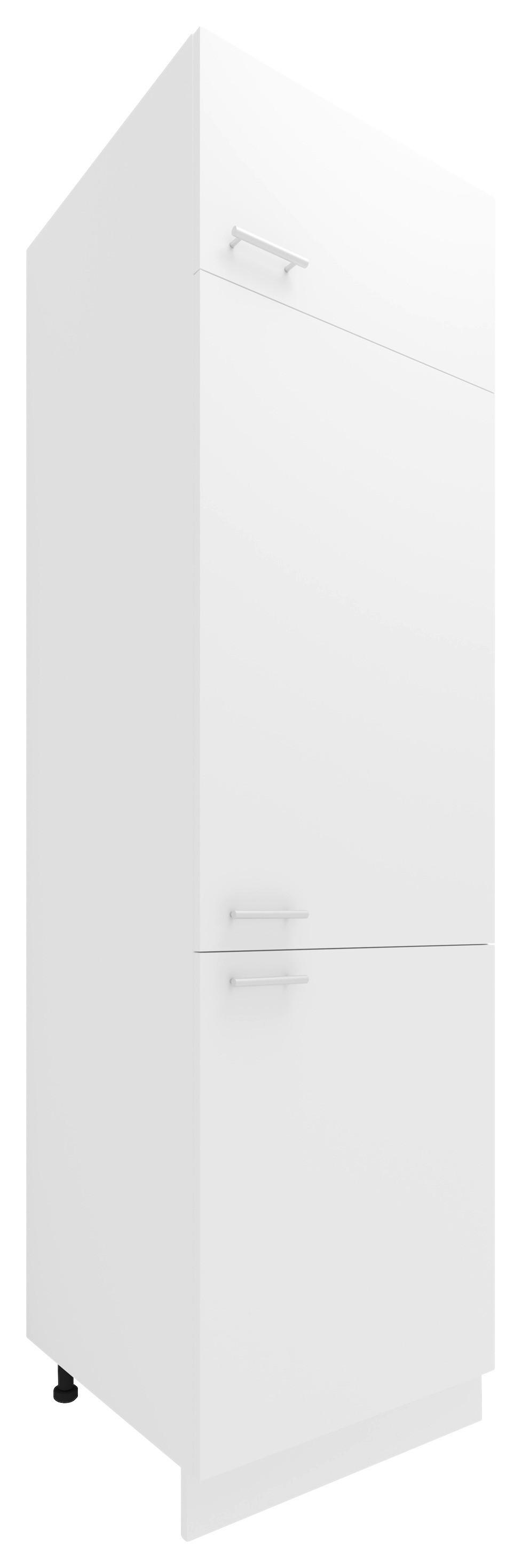 Küchen-Hochschrank Esilo B: 60 cm Weiß 4 Ablagen - Weiß, KONVENTIONELL, Holzwerkstoff (60/207/57cm) - MID.YOU