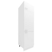Küchen-Hochschrank Esilo B: 60 cm Weiß 4 Ablagen - Weiß, KONVENTIONELL, Holzwerkstoff (60/207/57cm) - MID.YOU
