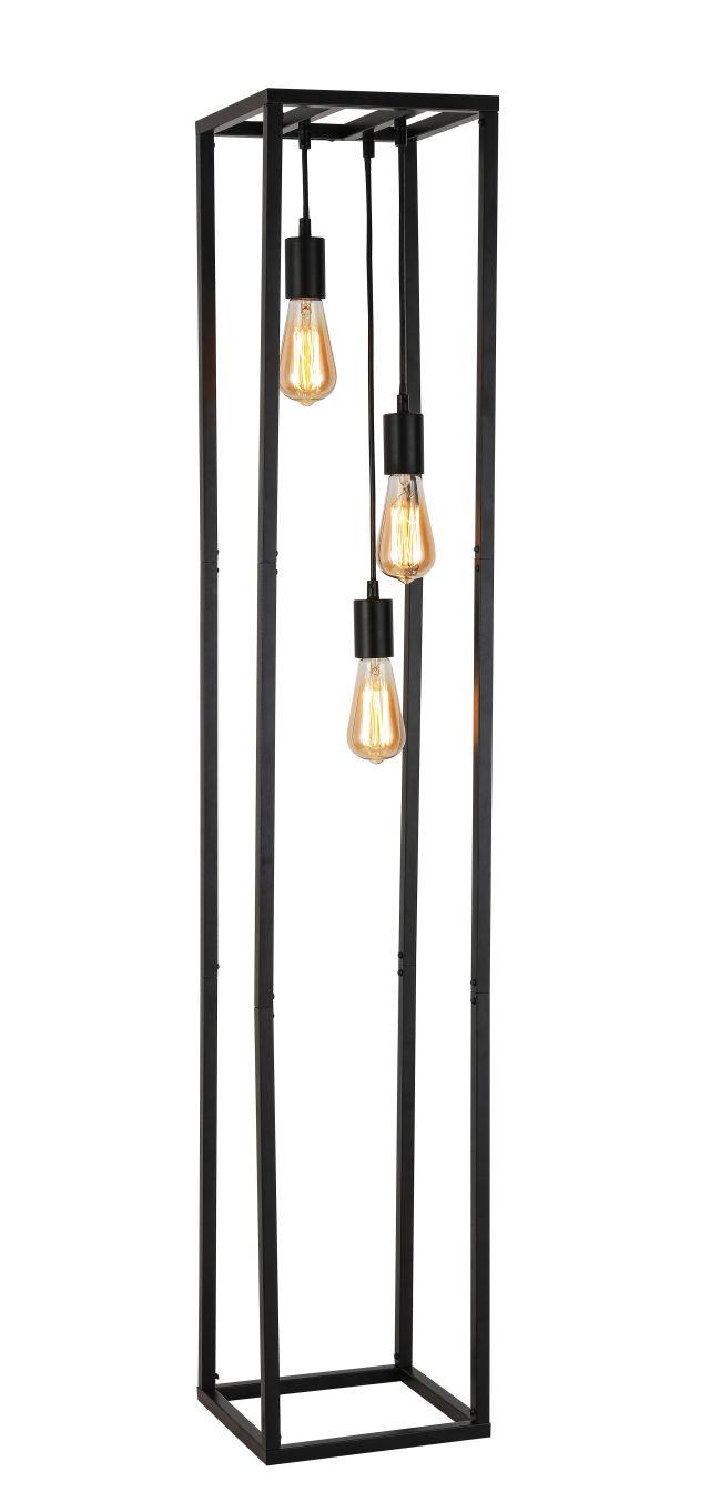 James Wood Stehleuchte Chloe Schwarz Metall