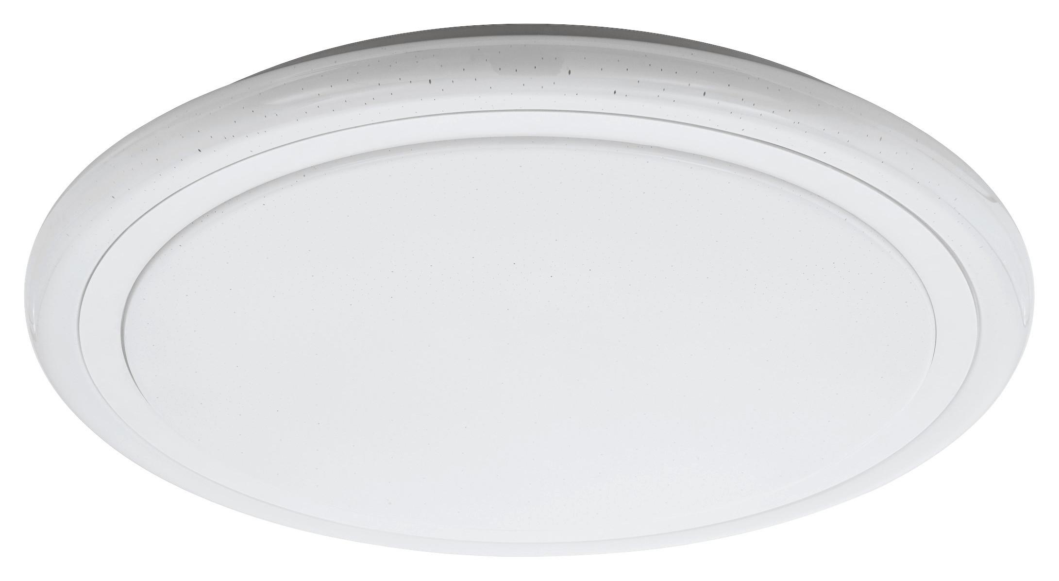 Led-deckenleuchte Lipari Ø 59,5 Cm, Mit Fernbedienung - Weiß, MODERN, Kunststoff/Metall (59,5/7,5cm) - Eglo