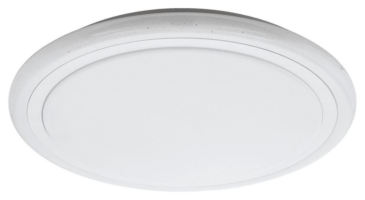 Led-deckenleuchte Lipari Ø 59,5 Cm, Mit Fernbedienung - Weiß, MODERN, Kunststoff/Metall (59,5/7,5cm) - Eglo