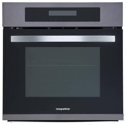 Einbaubackofen Respekta Salvador - Schwarz, Trend, Glas/Metall (59,5/59/54,2cm) - Respekta