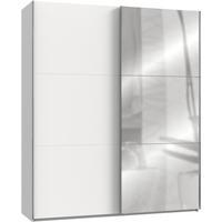 Schwebetürenschrank B: 200 Cm Level 36a Weiß - Weiß, MODERN, Holzwerkstoff (200/236/65cm) - MID.YOU