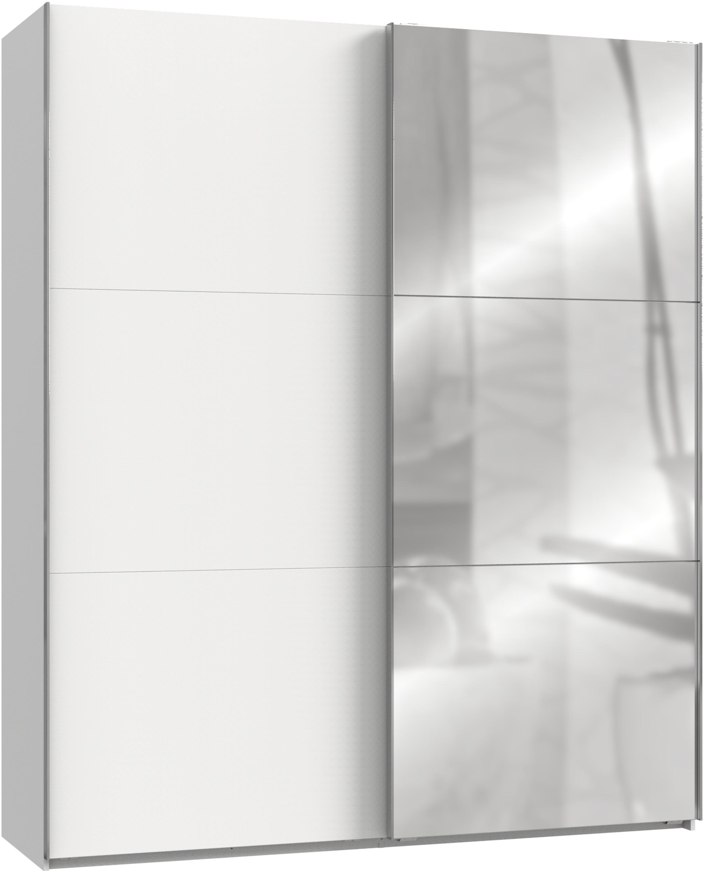 Schwebetürenschrank B: 200 Cm Level 36a Weiß