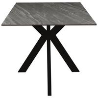 Jídelní stůl JONAS 160x90 - šedá/černá, Moderní, kov/keramika (160/90/76cm) - Mömax