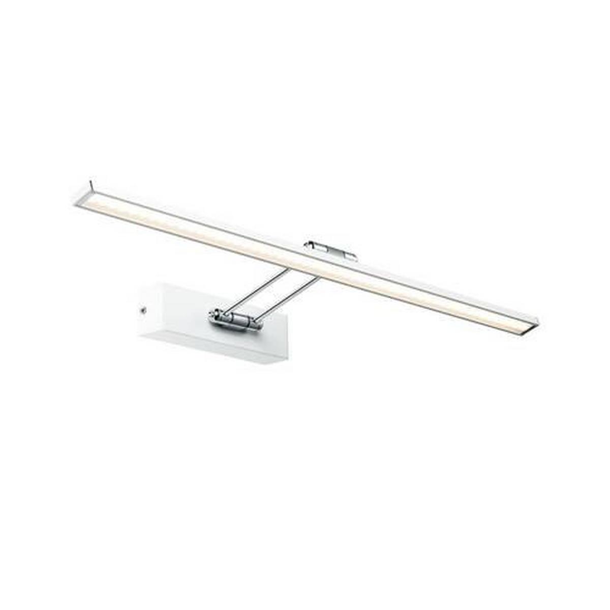 Bilderleuchte 99893 Weiß/Chromfarben, Warmweiß - Chromfarben/Weiß, Basics, Metall (58,5/4,6cm) - Paulmann