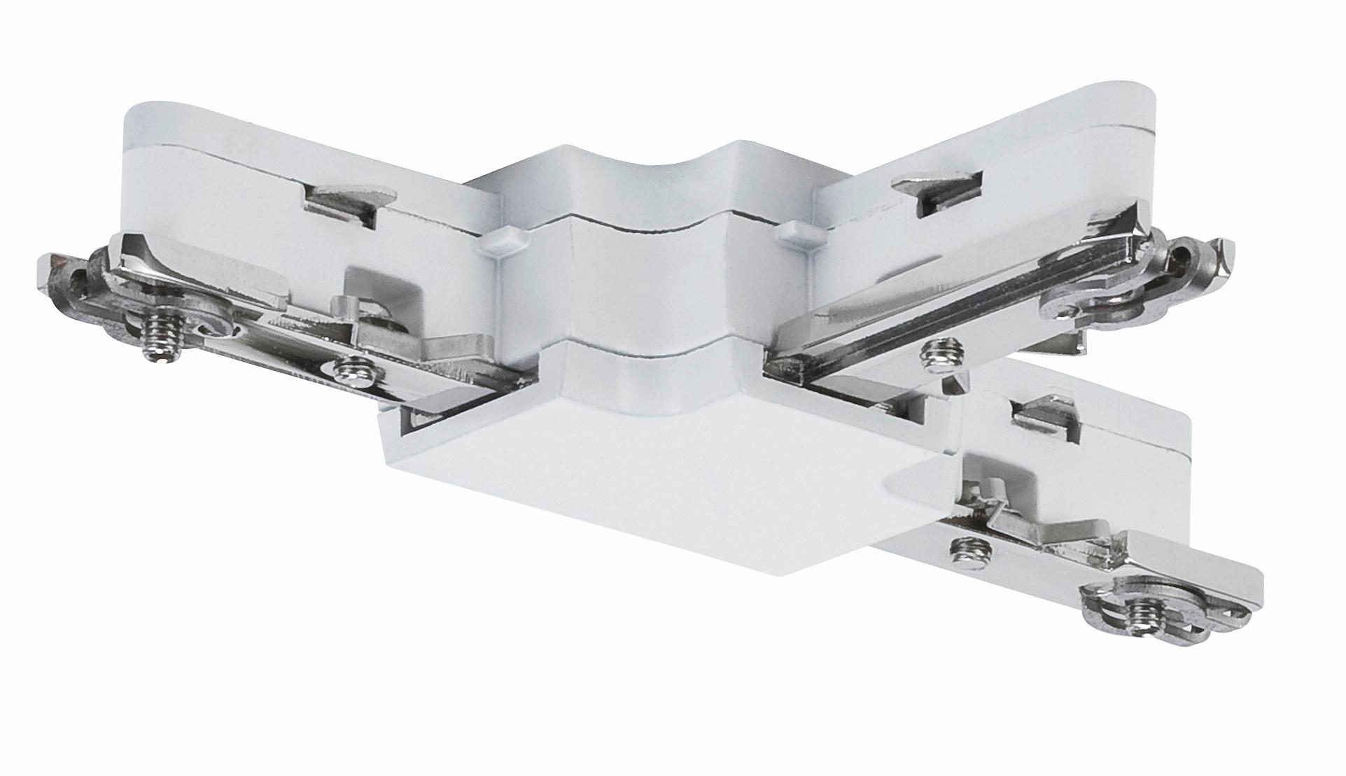 Schienesystem Urail T-Verbinder 97686 Weiß - Weiß, Design, Metall (10,4/1,8/6,2cm) - Paulmann