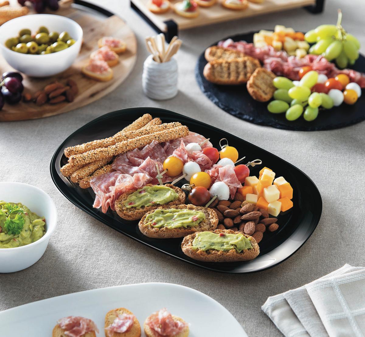 Burgerteller Italien Party Schwarz - Schwarz, Basics, Glas - Creatable