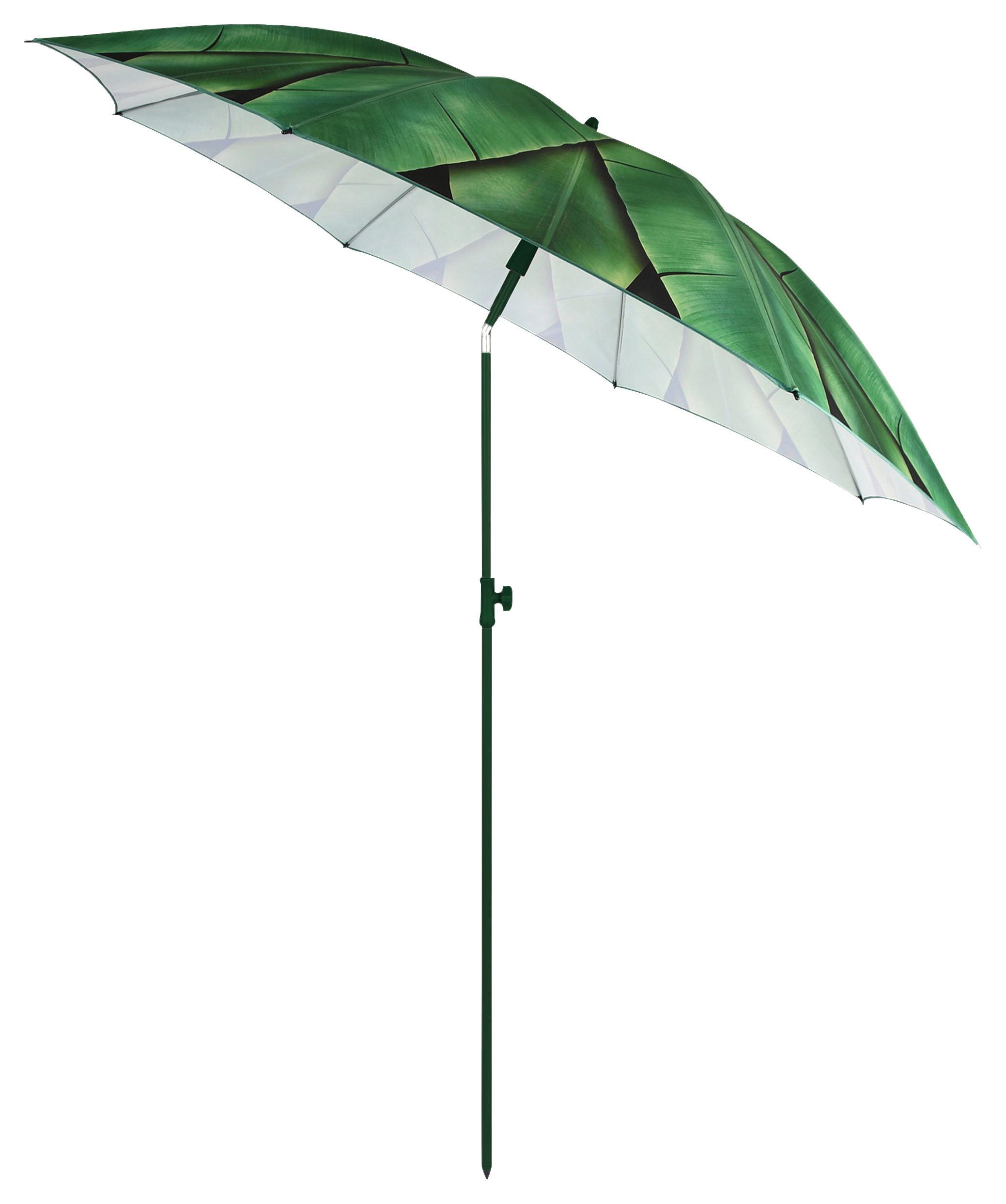 Sonnenschirm Jungle - Grün, Basics (180/218cm)