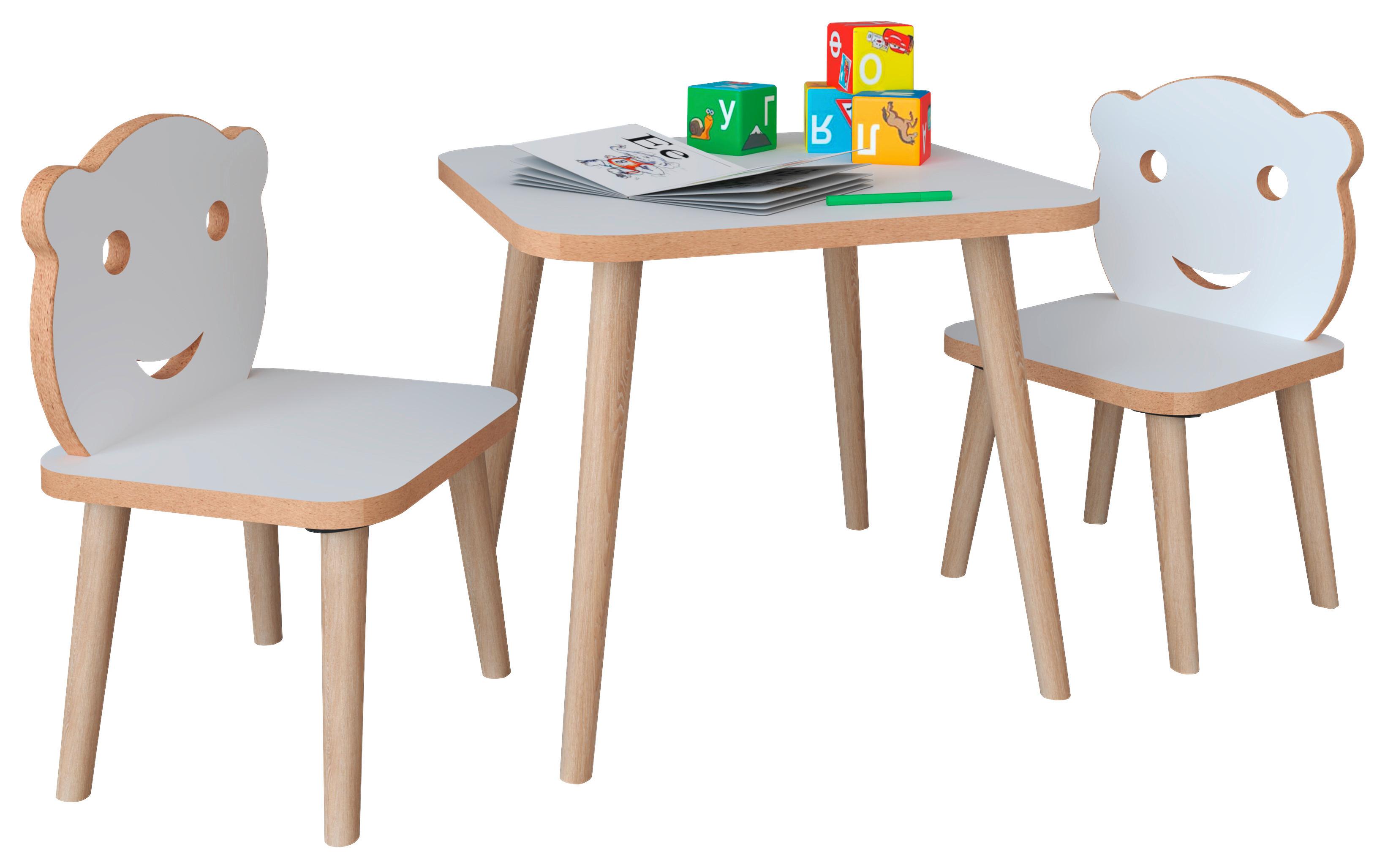 Kindersitzgruppe Lilula Weiß Lilula - Weiß, MODERN, Holzwerkstoff - MID.YOU