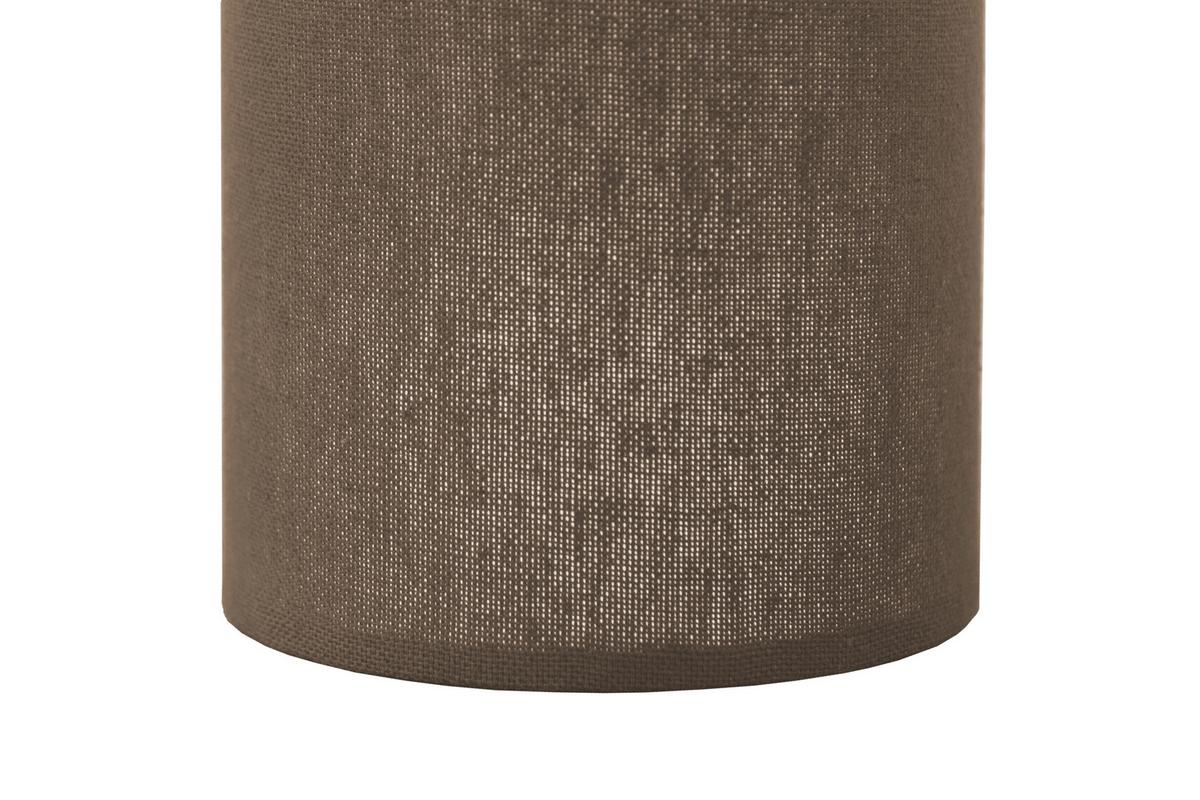 Stolní svítidlo BULGI1 - přírodní barvy/šedavě hnědá, Konvenční, kov/textil (20/30cm)
