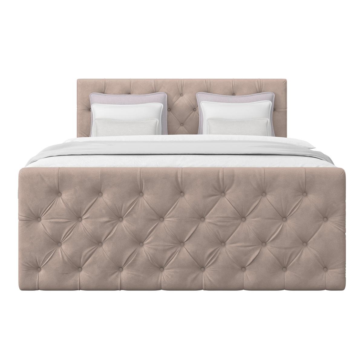 Boxspringbett Elio Beige 180x200 cm H3 - Beige/Schwarz, ROMANTIK / LANDHAUS, Textil (180/200cm) - James Wood