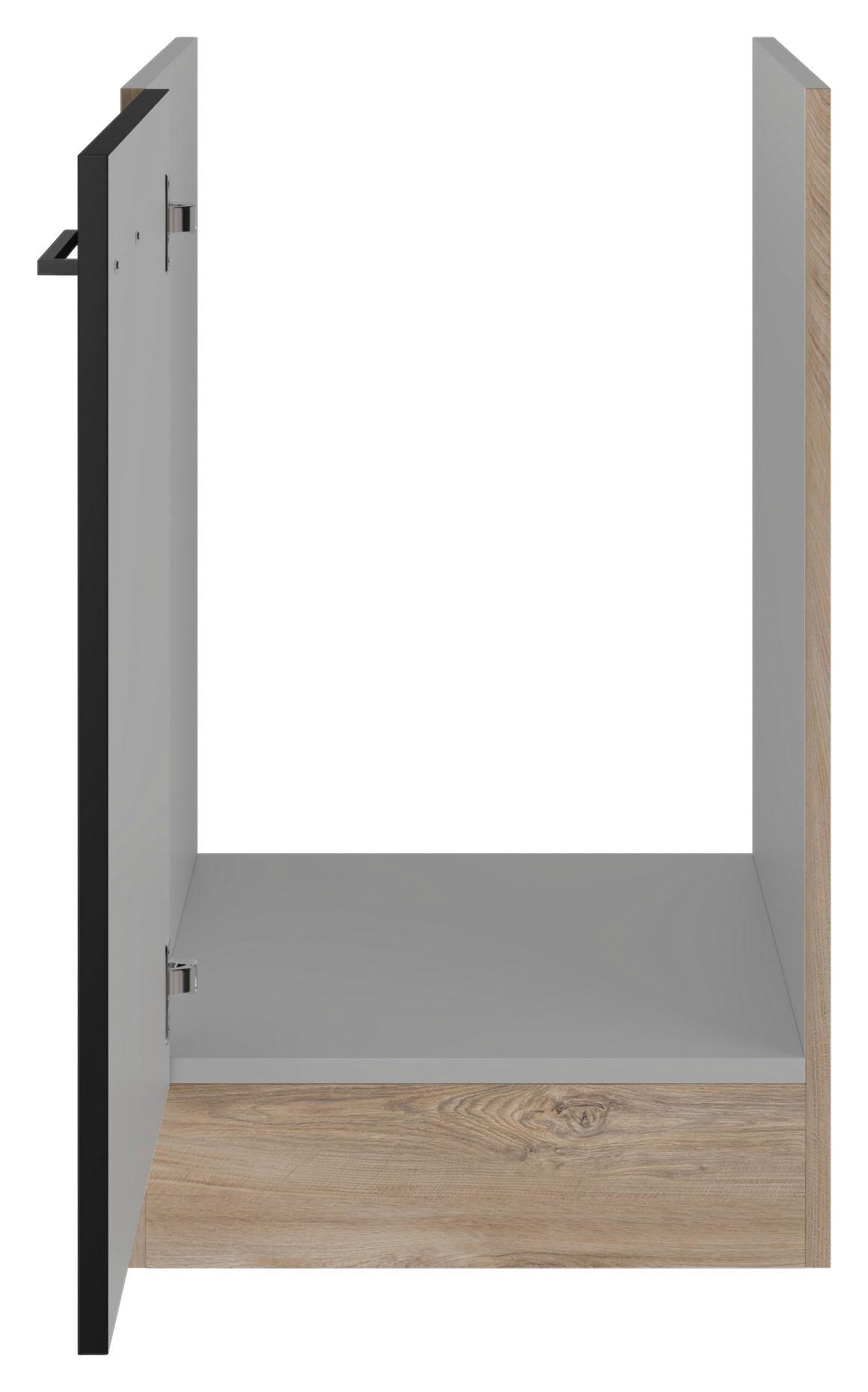 Skrinka pod drez CAPRI CAPRI SPU 50-1 - čierna/farba duba, Konventionell, kov/kompozitné drevo (50/82/57cm) - FlexWell
