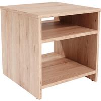 Beistelltisch 2 Ablagefächer Luca, San Remo Eiche Dekor - Eichefarben, MODERN, Holzwerkstoff (40/40/37cm)