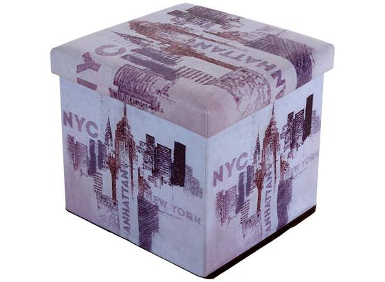 Taburet Nyc - viacfarebná, Moderný, kompozitné drevo/textil (36/36/36cm) Taburet Nyc - viacfarebná, Moderný, kompozitné drevo/textil (36/36/36cm)