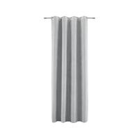 ZÁVES S OČKAMI Velours, 140/245cm, sivá - sivá, Konventionell, textil (140/245cm) - Modern Living