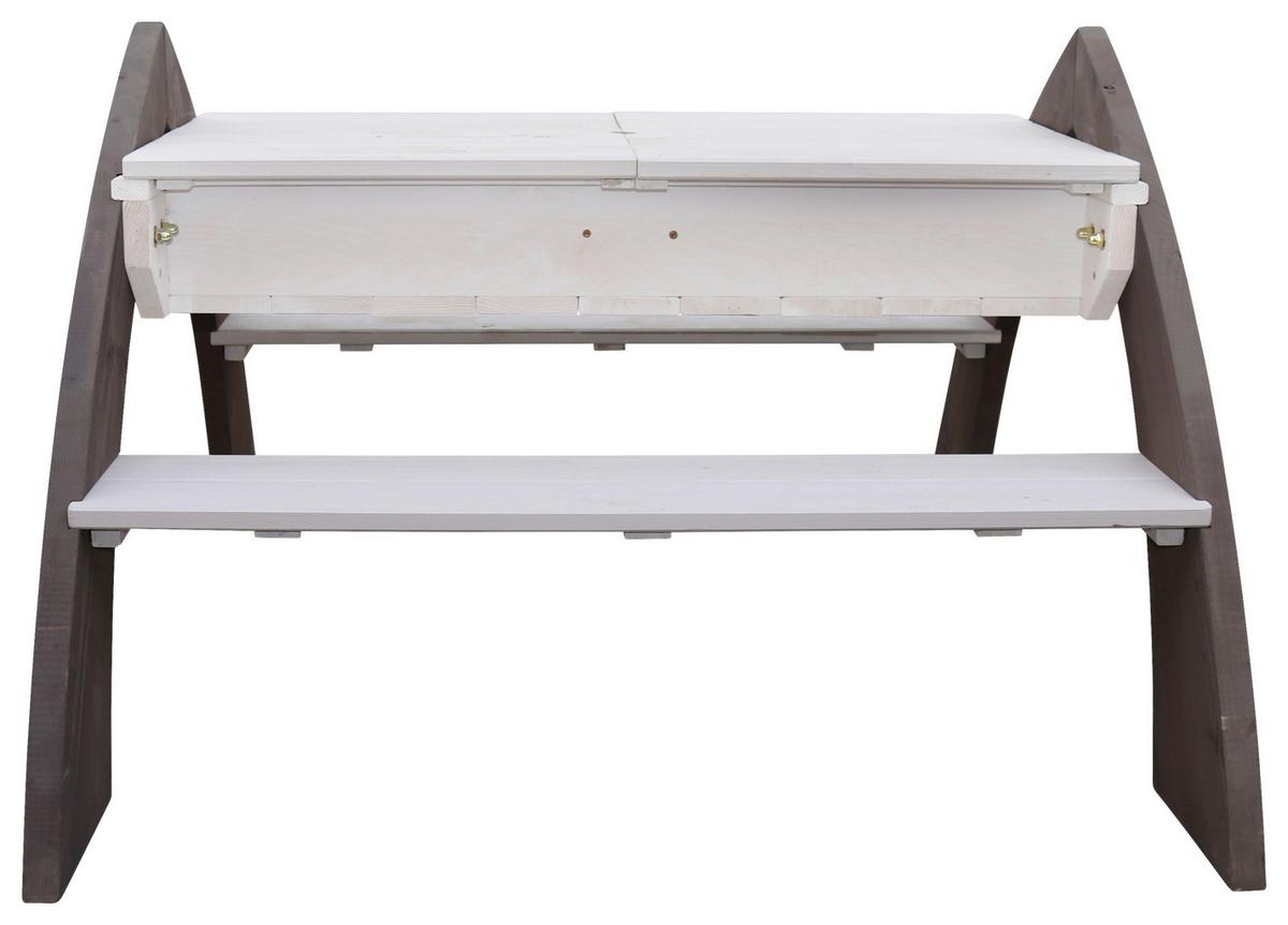 Sand- Und Wassertisch A031.023.00 - Weiß/Grau, KONVENTIONELL, Holz/Kunststoff (119/65/98cm) - Ambia Garden