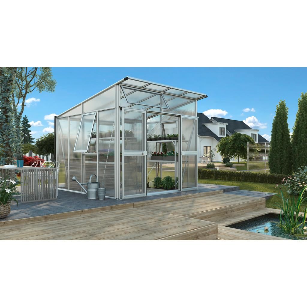 Gewächshausbausatz Aphrodite 7800 7,8 M2 Kunststoff/Metall