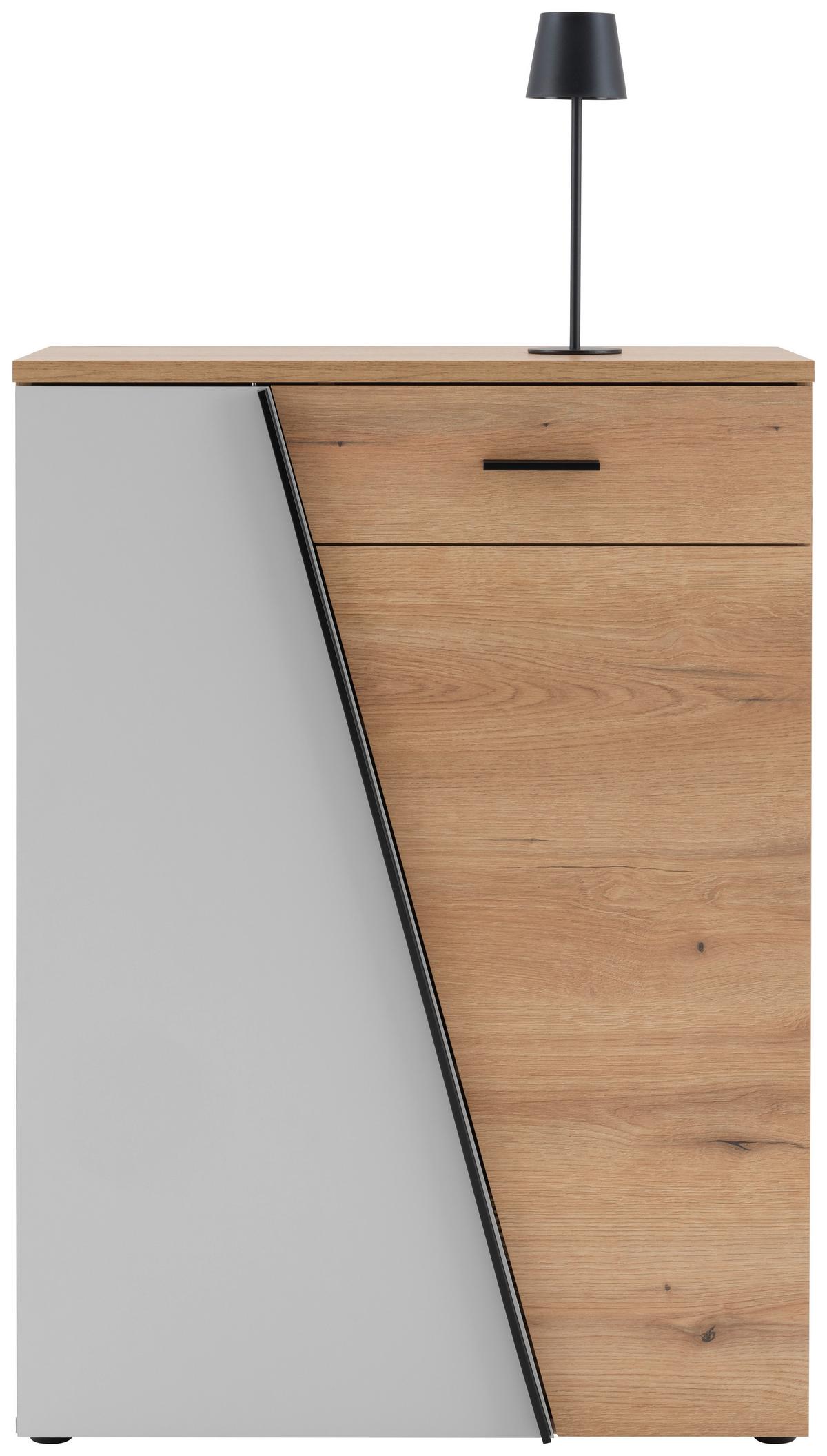 Kommode Venedig B: 80cm Eichefarben/kaschmir - Kaschmir/Eichefarben, MODERN, Holzwerkstoff (80/110/40cm)