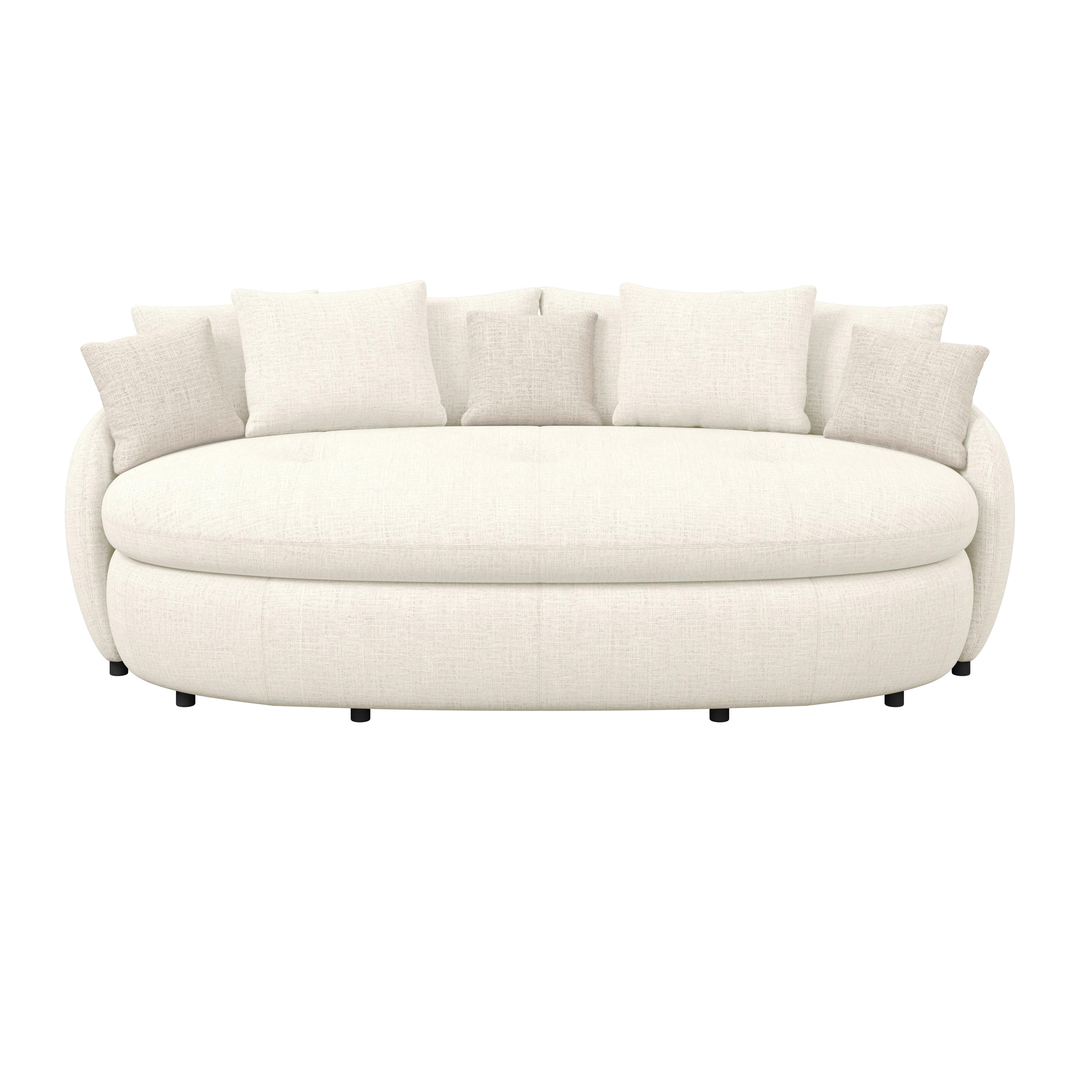 Mega pohovka ARUBA 2, béžová/svetlohnedá ženilka - svetlohnedá/čierna, Trend, textil/plast (238/80/140cm) - Luca Bessoni