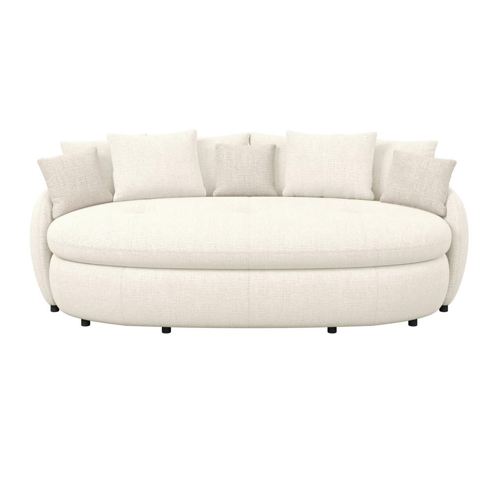 Megasofa Aruba 2 mit Kissen B: 238cm,Beige Chenille