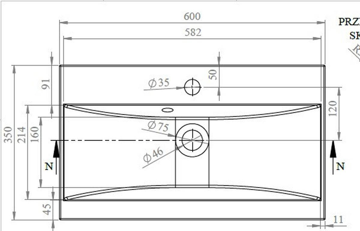 Badmöbel-set 5-tlg. Malo B: 140 Cm Eichfarben - Eichefarben/Weiß, LIFESTYLE, Keramik/Holzwerkstoff (120cm) - P & B