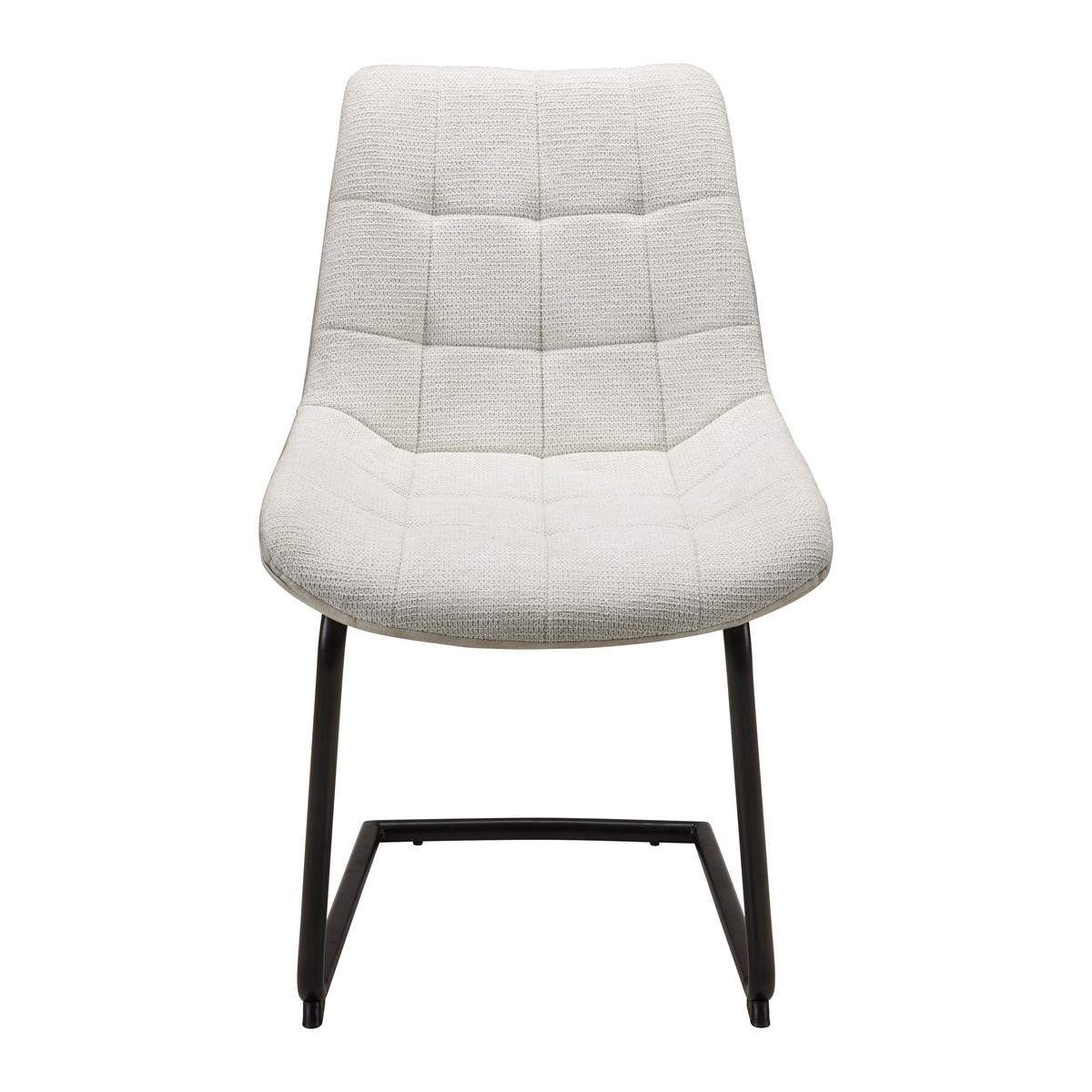 Židle MARILEA béžová - černá/krémová, Moderní, kov/dřevo (53/86/61cm) - Bessagi Home
