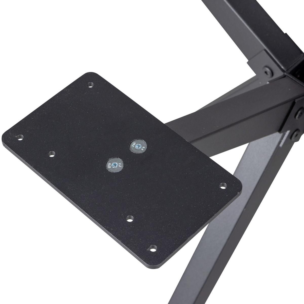 TISCHGESTELL Tablo Schwarz B: 80cm - Schwarz, MODERN, Metall (80/72/80cm) - Livetastic