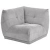 Modul Sofa Giselle Ecke B: 105 cm Cord Grau - Grau, Trend, Textil (105/80/105cm) - Livetastic